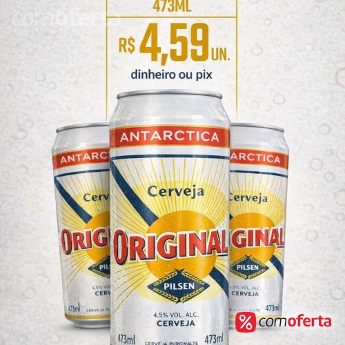 Cerveja Antarctica Original 473ml Latão