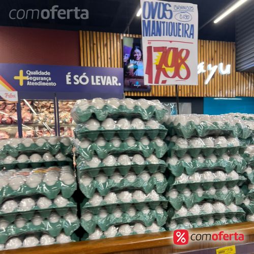 Ovos Brancos Pente 30 Unidades