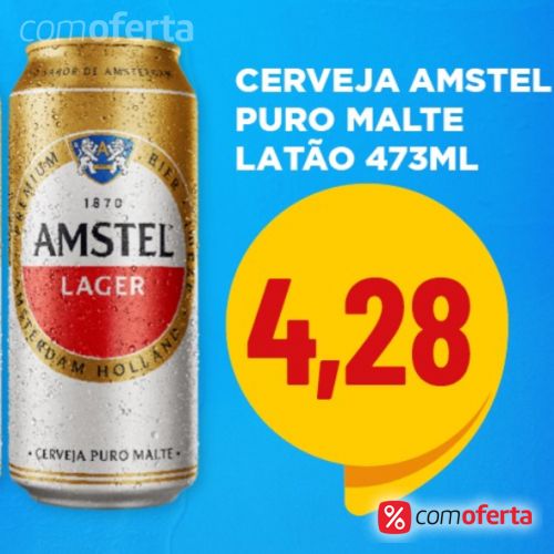 Cerveja Amstel Lager 473ml - Latão