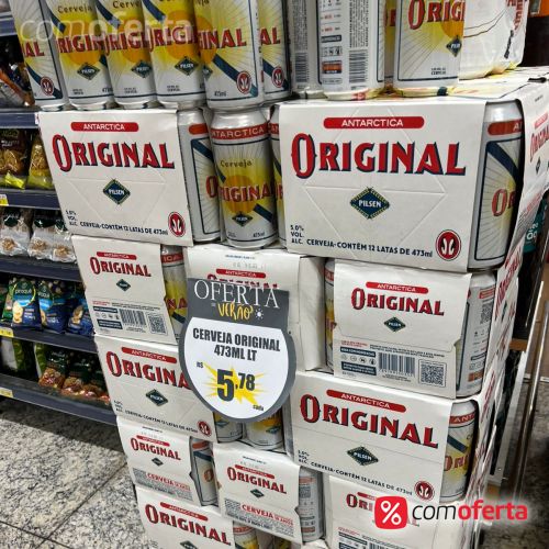 Cerveja Antarctica Original 473ml Latão