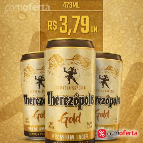 Cerveja Therezópolis Gold 473ml