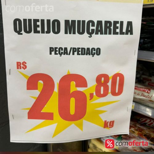 Queijo Mussarela Peça Pedaço Kg