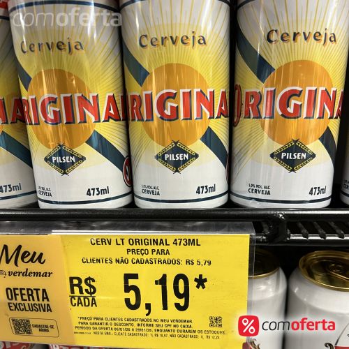 Cerveja Antarctica Original 473ml Latão
