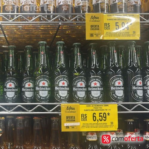 Cerveja Heineken 330ml Long Neck