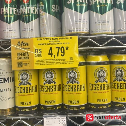 Cerveja Spaten Puro Malte Munich 473ml - Latão