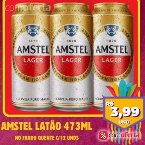 Cerveja Amstel Lager 473ml - Latão