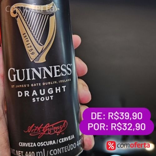 Cerveja Guinness Draught 440ml Lata