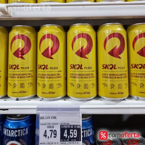 Cerveja Skol 473ml - Latão