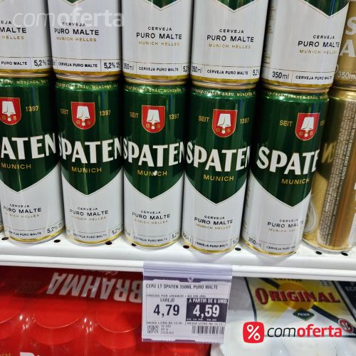 Cerveja Spaten Puro Malte Munich 350ml - Lata