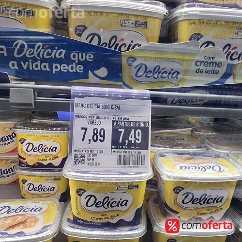 Margarina Delícia 500g