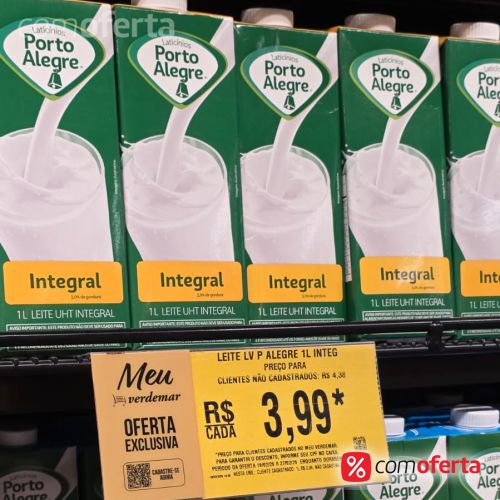 Leite Integral Porto Alegre 1 litro
