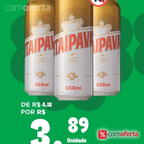 Cerveja Itaipava 550ml - Mega Latão