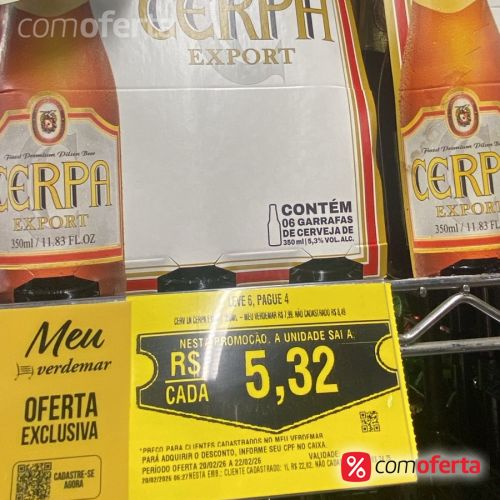 Cerveja Cerpa Long Neck 350ml