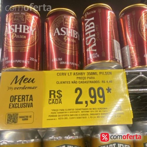 Cerveja Ashby Pilsen Lata 350ml