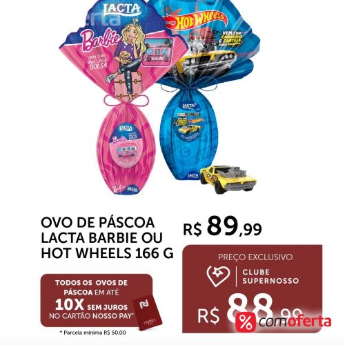 Ovo de Páscoa Lacta Barbie 166g