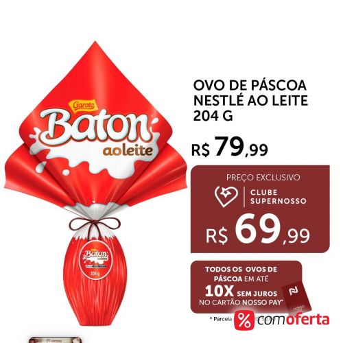 Ovo de Páscoa Baton - 172g - Garoto