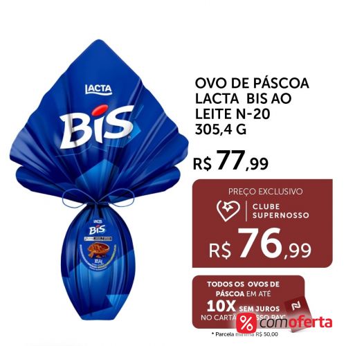 Ovo de Páscoa Bis - 305,4g - Lacta