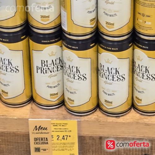 Cerveja Black Princess Gold 350ml
