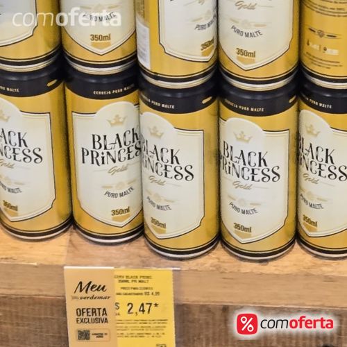 Cerveja Black Princess Gold 350ml