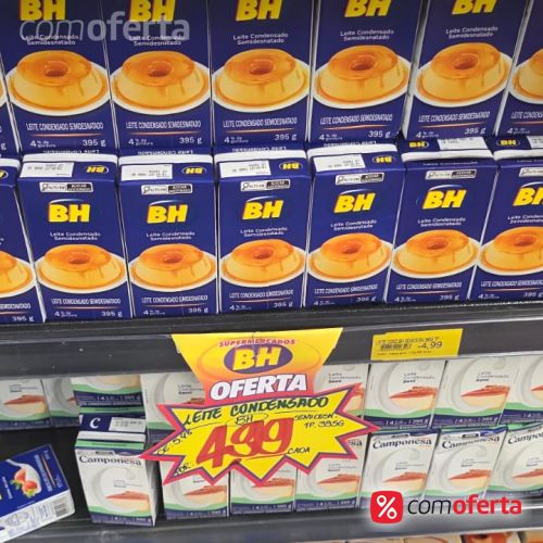 Leite Condensado BH Semi Desnatado 395g