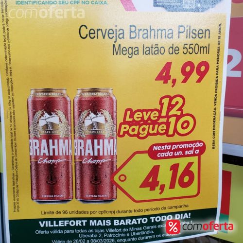 Cerveja Brahma 550ml - Mega Latão