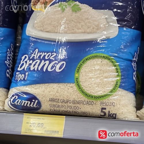Arroz Branco Camil Tipo 1- 5kg