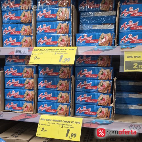 Biscoito Cream Cracker Aymore 164g