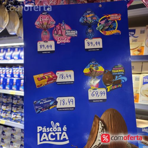 Ovo de Páscoa Lacta Barbie 166g