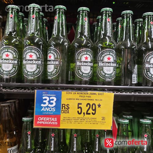 Cerveja Heineken 250ml Long Neck