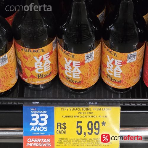 Cerveja Verace Pilsen 600ml