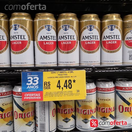 Cerveja Amstel Lager 473ml - Latão