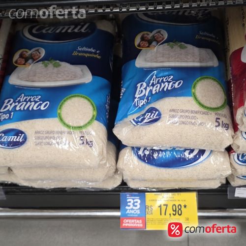 Arroz Branco Camil Tipo 1- 5kg