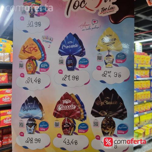 Ovo de Páscoa Classic 250g Toc Mix