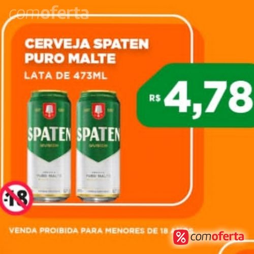 Cerveja Spaten Puro Malte Munich 473ml - Latão