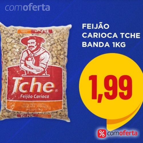 Feijão Carioca Uai Tchê Meia Banda - 1kg