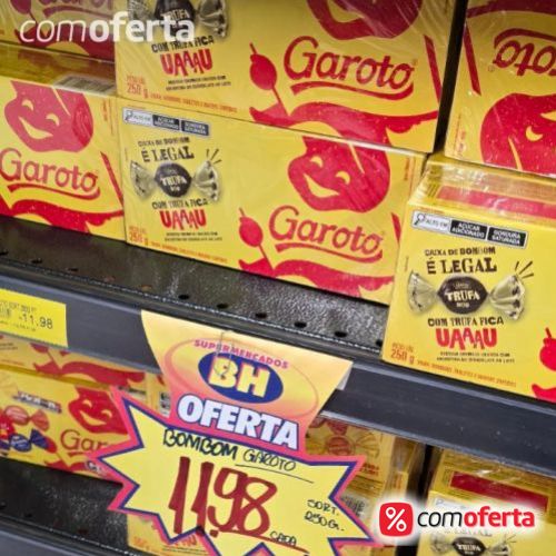 Caixa de Bombom Sortido Garoto 250g