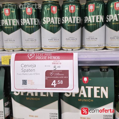 Cerveja Spaten Puro Malte Munich 473ml - Latão
