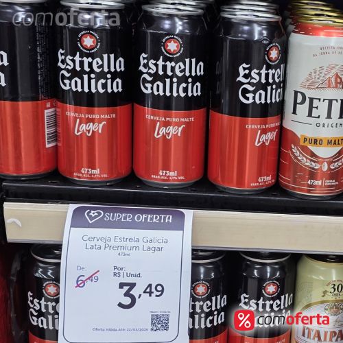 Cerveja Estrella Galicia - 473ml - Latão