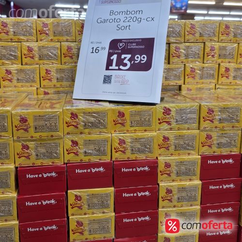 Caixa de Bombom Sortido Garoto 250g