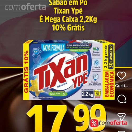 Detergente em Pó Ype Tixan - 2,2 kg