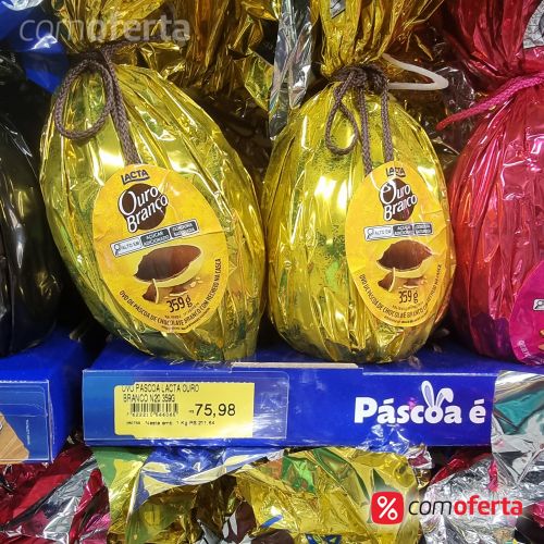Ovo de Páscoa Ouro Branco Lacta - 359g