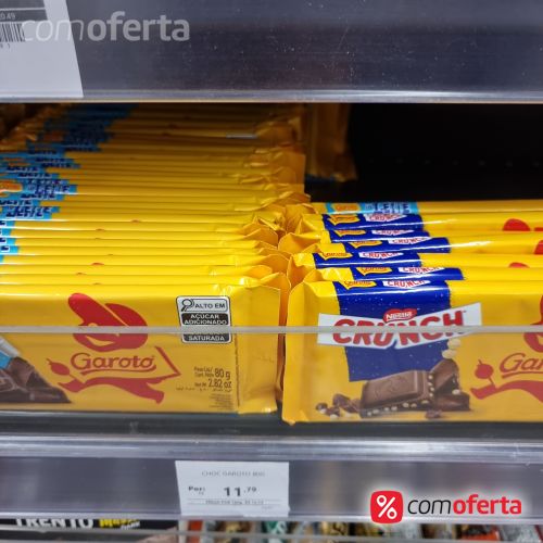 Chocolate Barra Garoto 80g