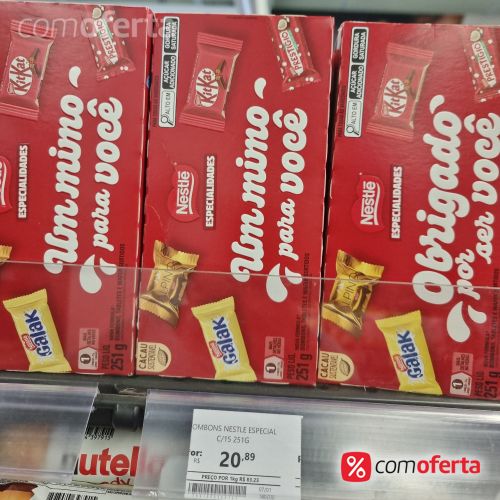 Caixa de Bombom Especialidades 251g - Nestlé