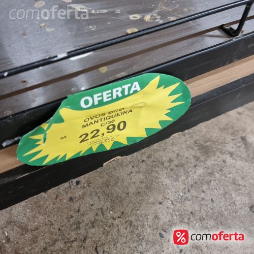 Ovos Brancos Pente 30 Unidades