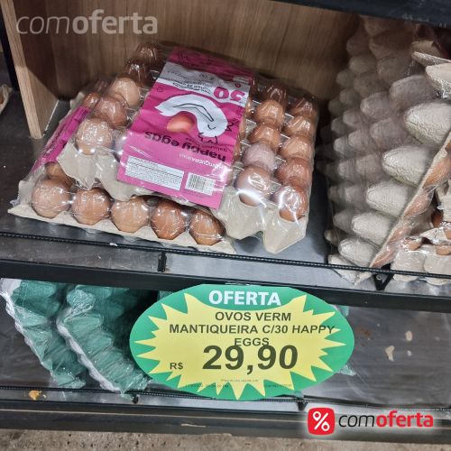 Ovos Vermelhos Pente 30 Unidades