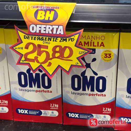 Detergente em Pó Omo Lavagem Perfeita - 2,2 kg