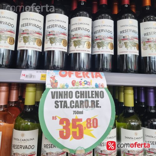 Vinho Chileno Santa Carolina Reservado 750ml
