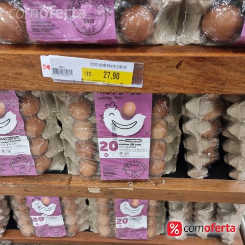 Ovos Vermelhos Pente 30 Unidades