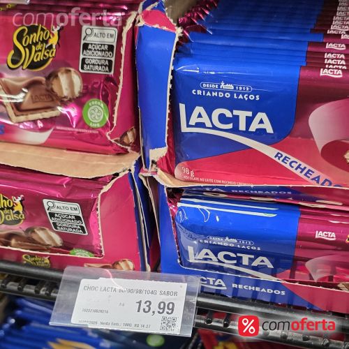 Chocolate Barra Lacta - 80g