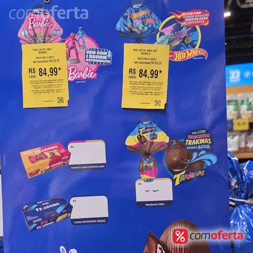 Ovo de Páscoa Lacta Barbie 166g